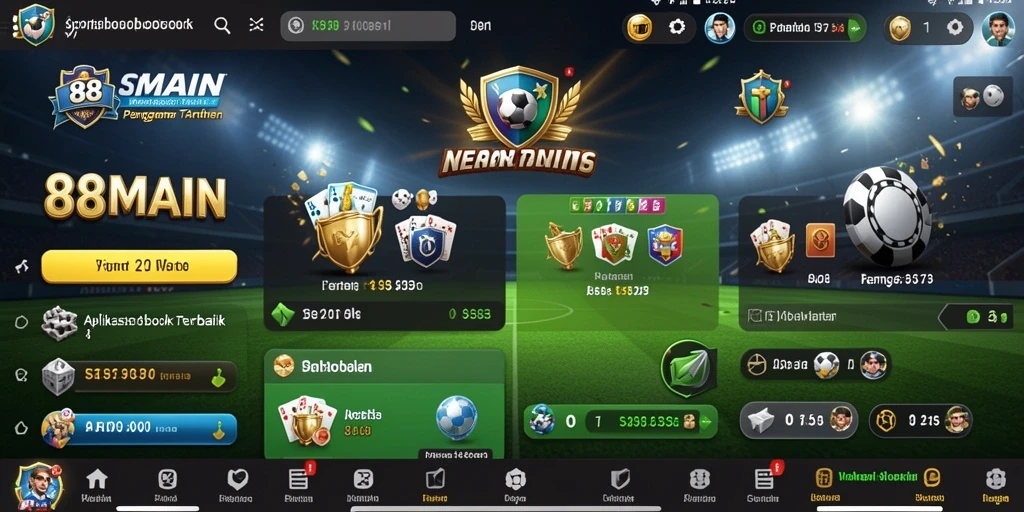 Tampilan gameplay Sportsbook yang menarik dan interaktif di 88MAIN.