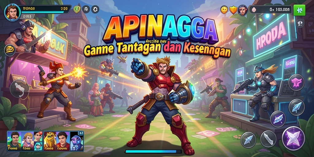 Tampilan menakjubkan dari gameplay <strong>APINAGA</strong> yang penuh aksi.