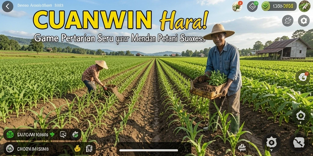 Tampilan gameplay CUANWIN yang menarik dan seru saat bertani.
