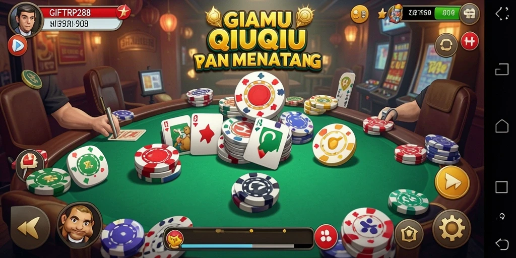 Tampilan gameplay QiuQiu yang memikat dan menarik.