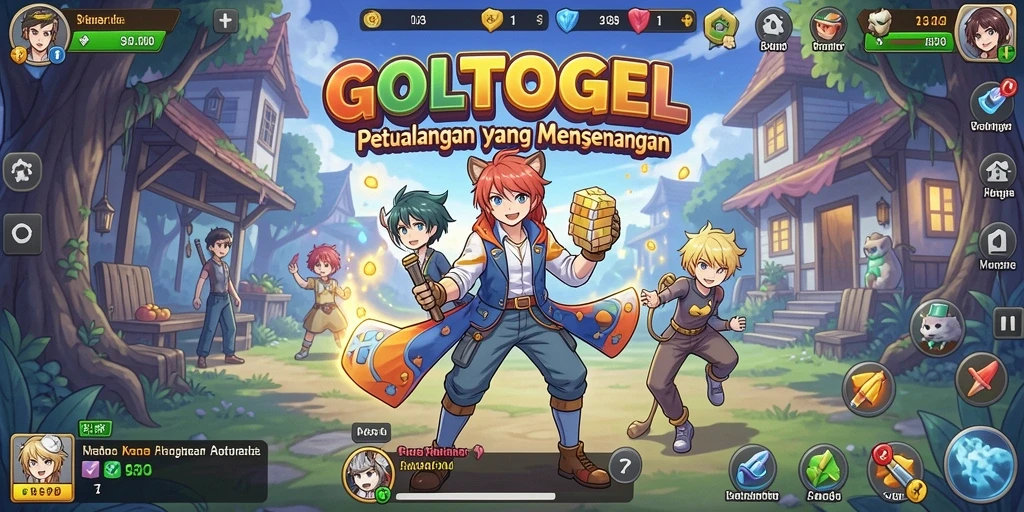 Tampilan gameplay seru dari GOLTOGEL dengan karakter Anime yang ikonik.
