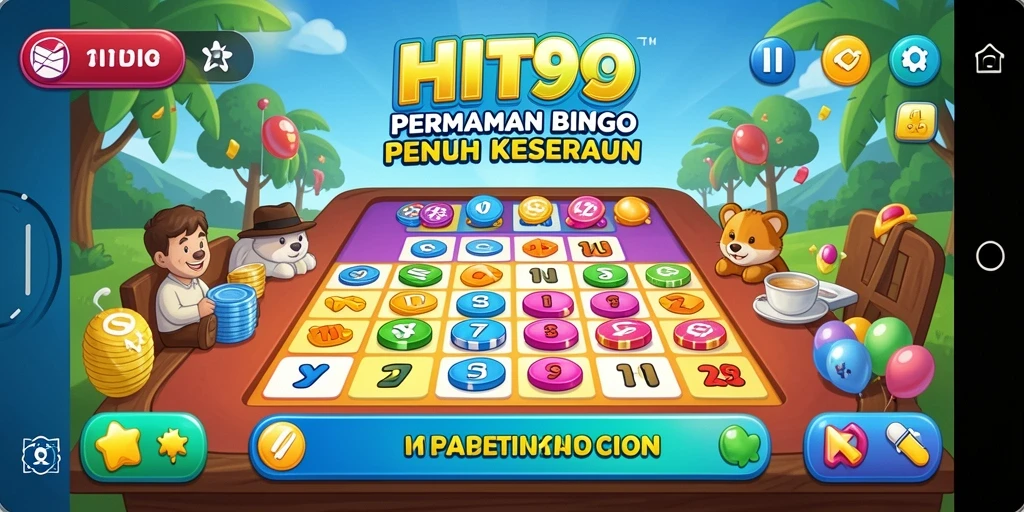 Screenshot utama HIT9 menampilkan gameplay Bingo yang seru.