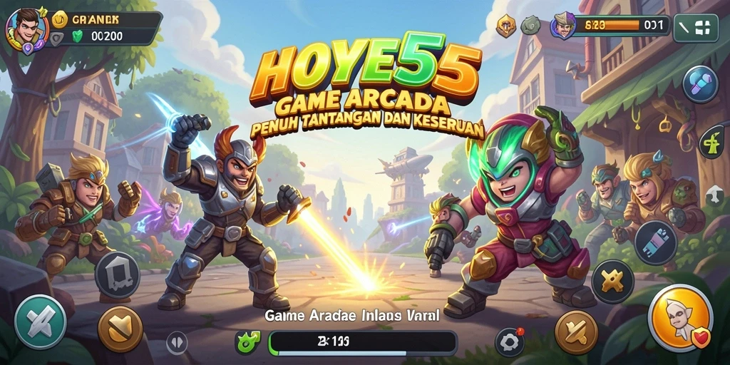 Tampilan gameplay HOYE55 yang seru dan mendebarkan.