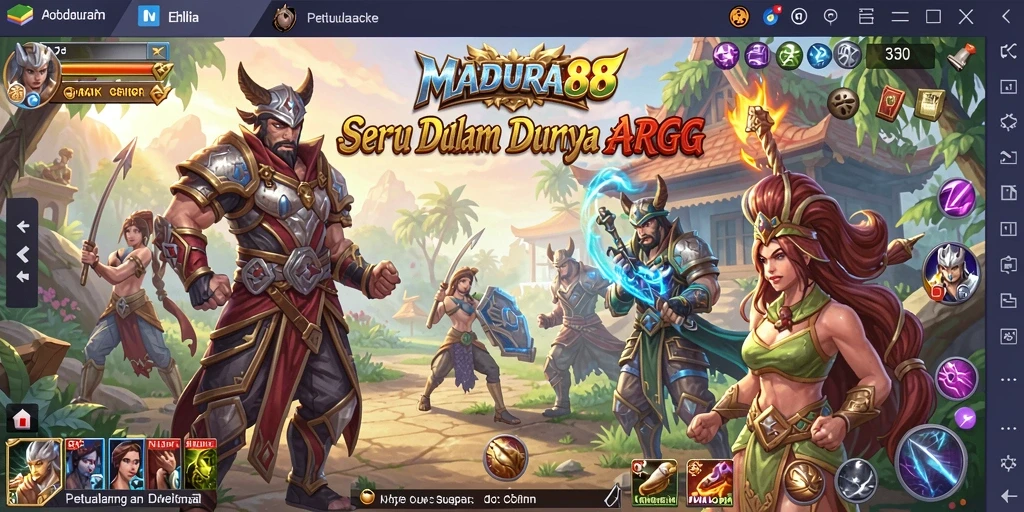 Gameplay petualangan seru dalam MADURA88.