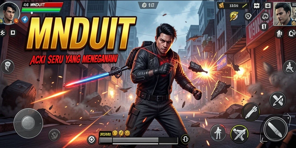 Screenshot gameplay MNDUIT dengan aksi seru yang menegangkan.