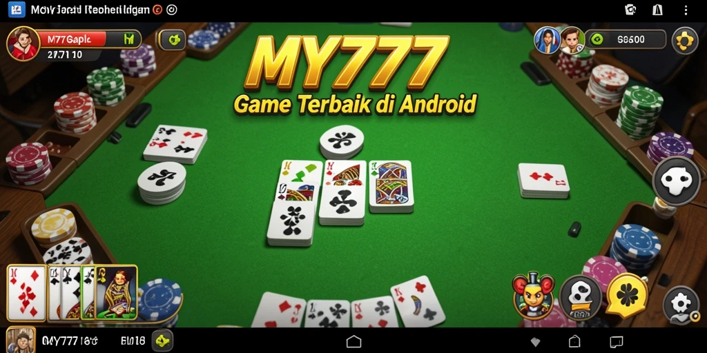 Tampilan gameplay Gaple yang menarik dan interaktif di MY777.