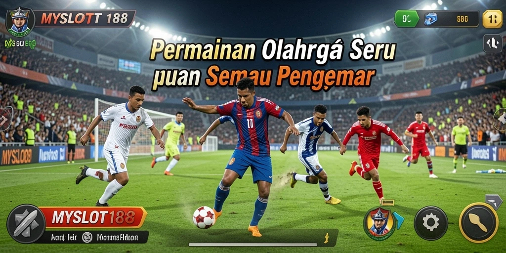 Tampilan gameplay menarik dari MYSLOT188 yang penuh aksi olahraga.