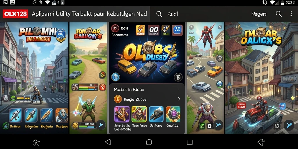 Tampilan antarmuka OLX128 yang sederhana dan menarik.