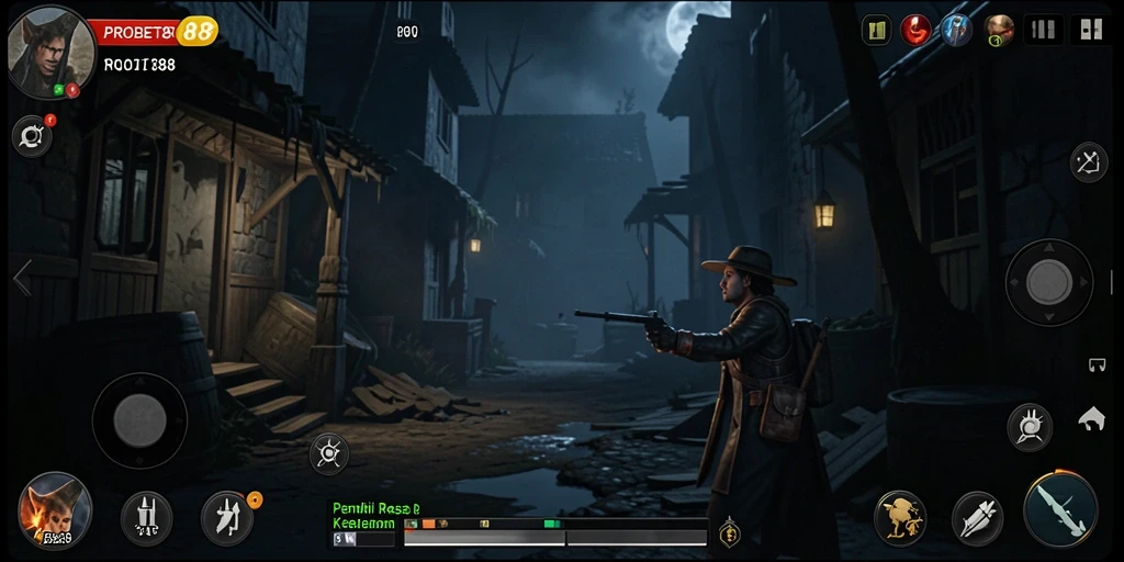 Tangkapan layar PROBET88 menampilkan momen menegangkan dalam gameplay Horror.