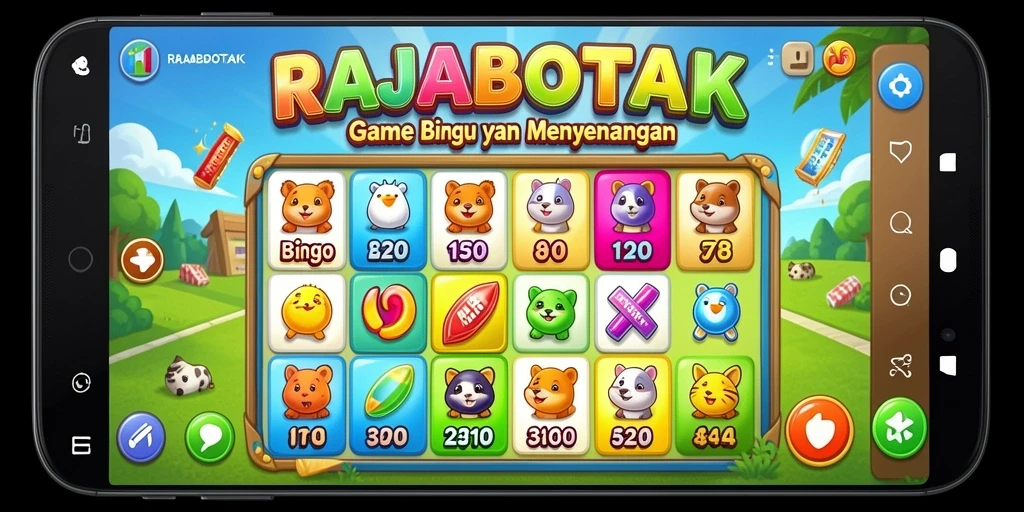Tampilan gameplay Bingo yang seru dan menarik di RAJABOTAK.