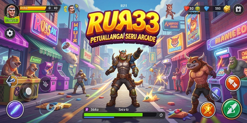 Tampilan gameplay yang dinamis dan seru di RUSA33.