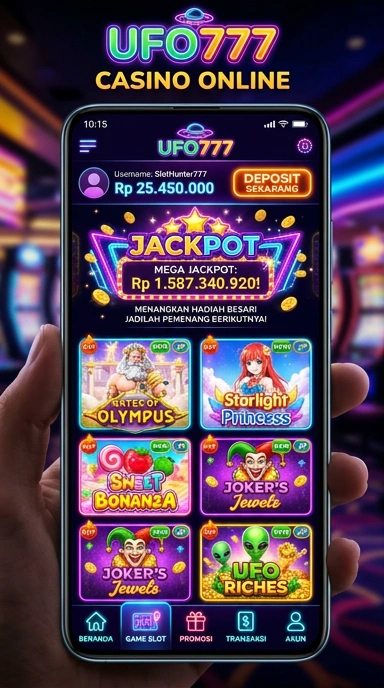 Tampilan antarmuka ufo777 yang sederhana dan intuitif.